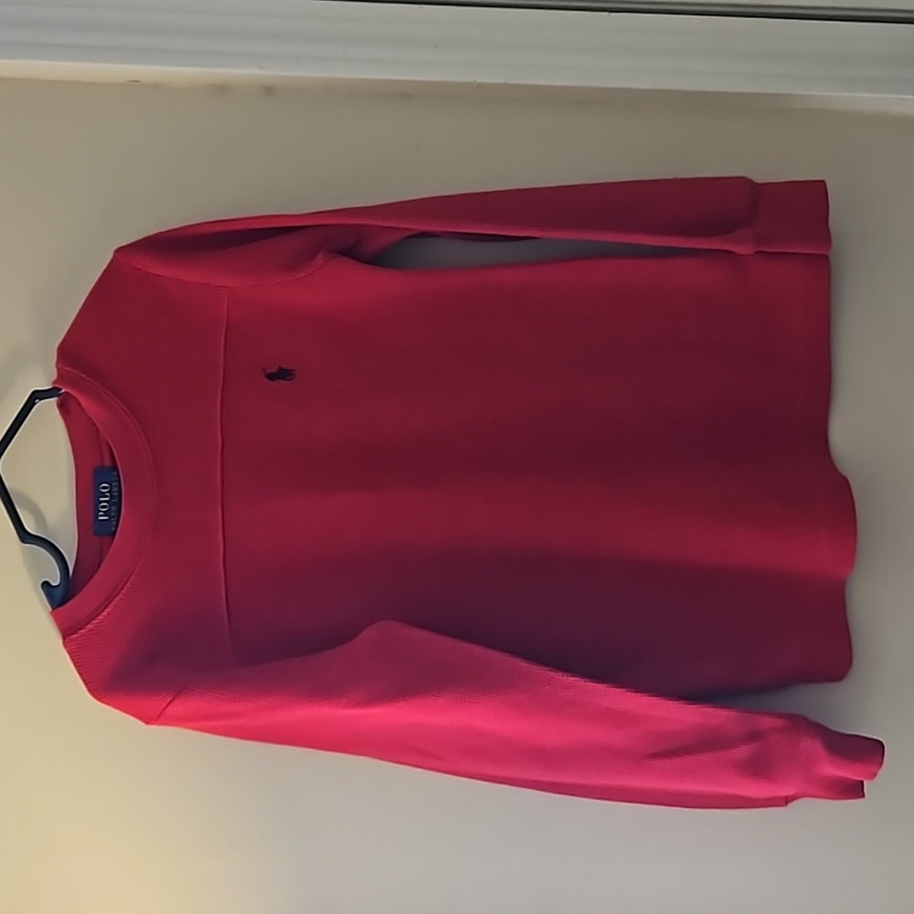 Polo Long Sleeve Waffle Shirt